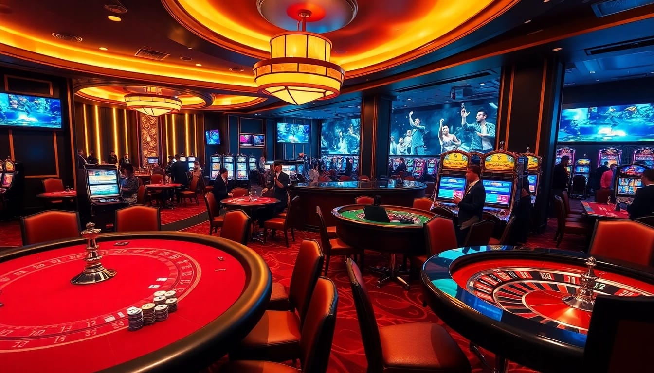 Experience thrilling moments at Xôi lạc with lively casino gaming and vibrant atmosphere.