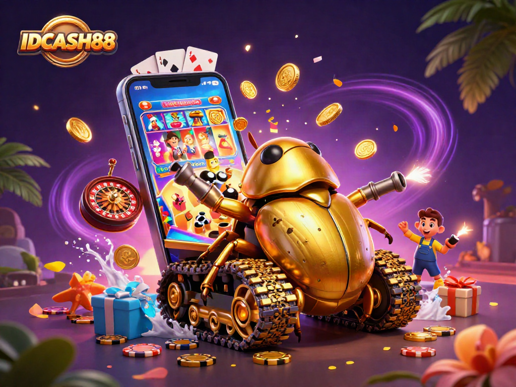 Experience excitement with IDCASH88 as golden casino tank bursts with games and rewards.