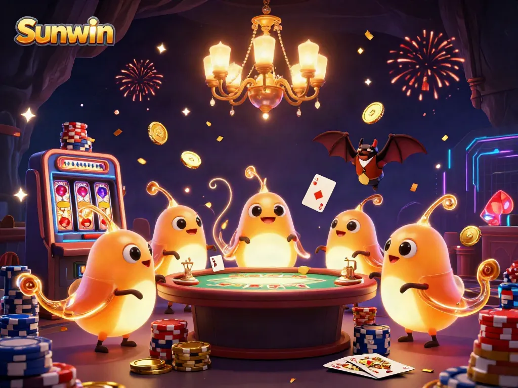 Join the excitement at Sunwin casino with vibrant glowworms and dazzling games.