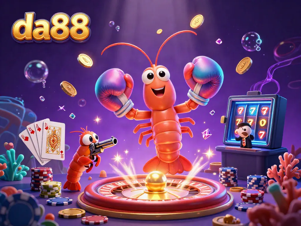 Engage with da88's vibrant online casino atmosphere featuring colorful jackpots and dynamic gaming elements.