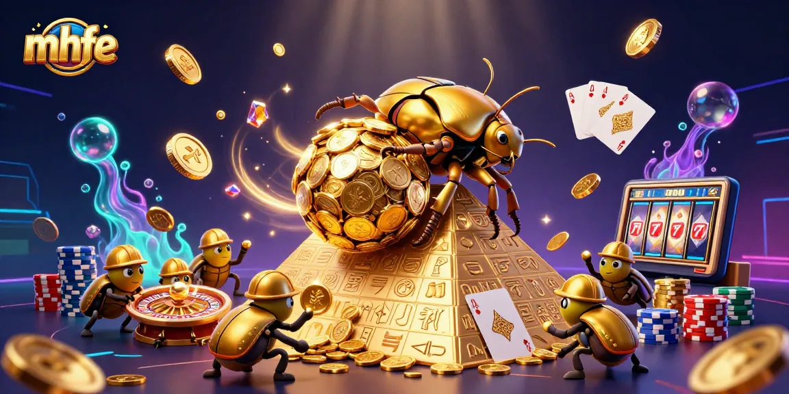 Spin the reels at mhfe's illustrated casino, featuring vibrant characters and engaging gameplay.