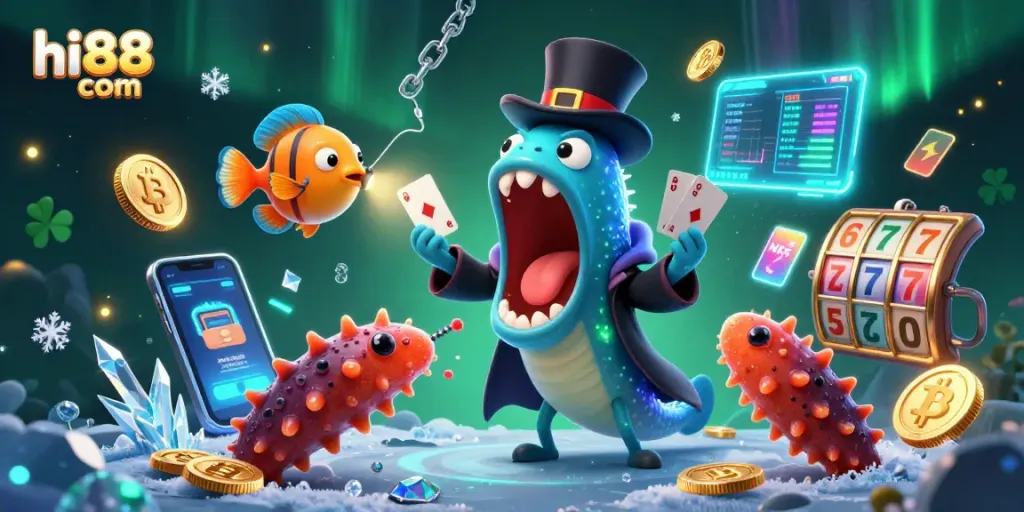 Engage with hi88 com's thrilling strategies through a vibrant 3D casino world bursting with action.
