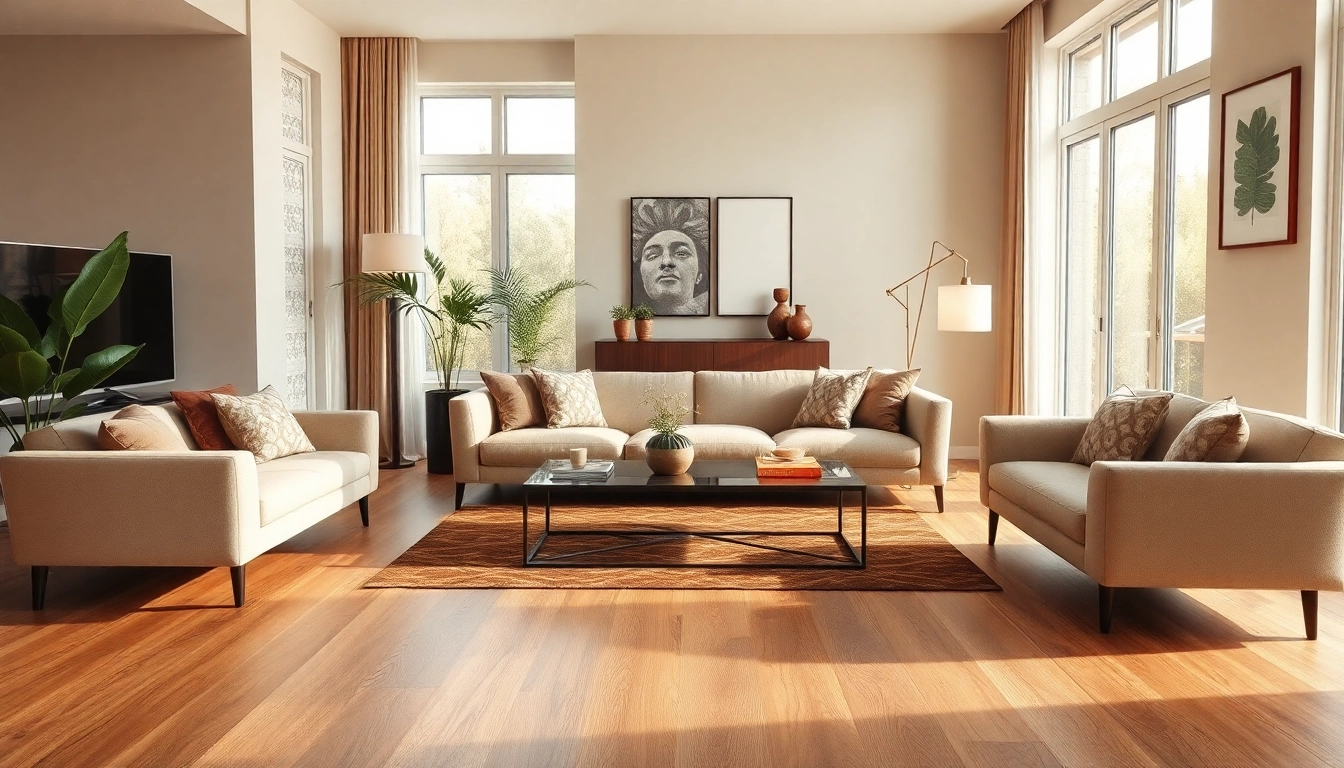 Transform your space with stunning flooring near me in an elegant living room setting.