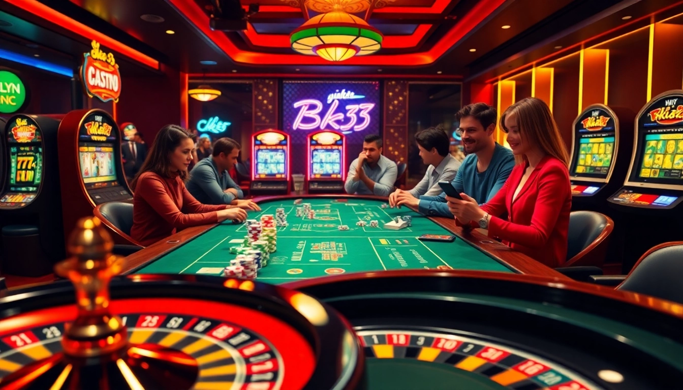 Experience the thrill of bk33 with vibrant casino games and excited players.