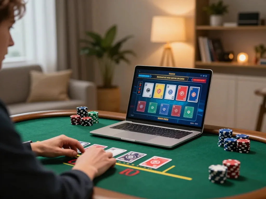 Player engaging in live dealer blackjack on keonhacai8, showcasing vibrant online gaming atmosphere.