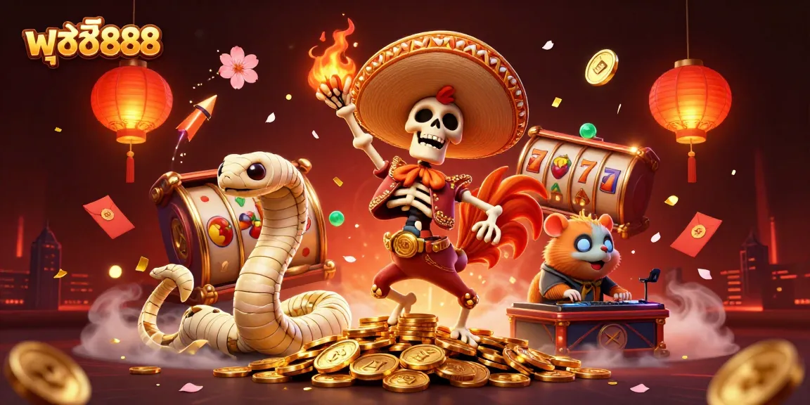 Pussy888 introduces a thrilling scene with vibrant characters celebrating on golden coins, embodying dynamic online slot gaming.