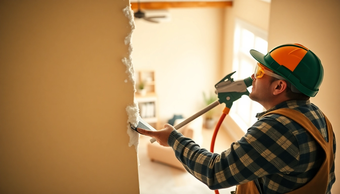 Efficient spray foam removal per m2 demonstrated by a professional in a well-lit home.