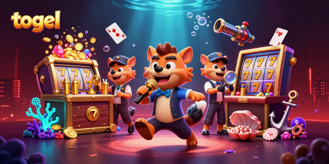 Experience the best togel slots at this lively comedy casino club featuring animated hyenas.