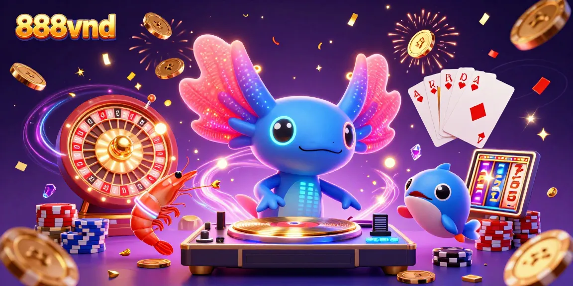 Experience vibrant 888vnd casino action with neon characters and dazzling rewards.