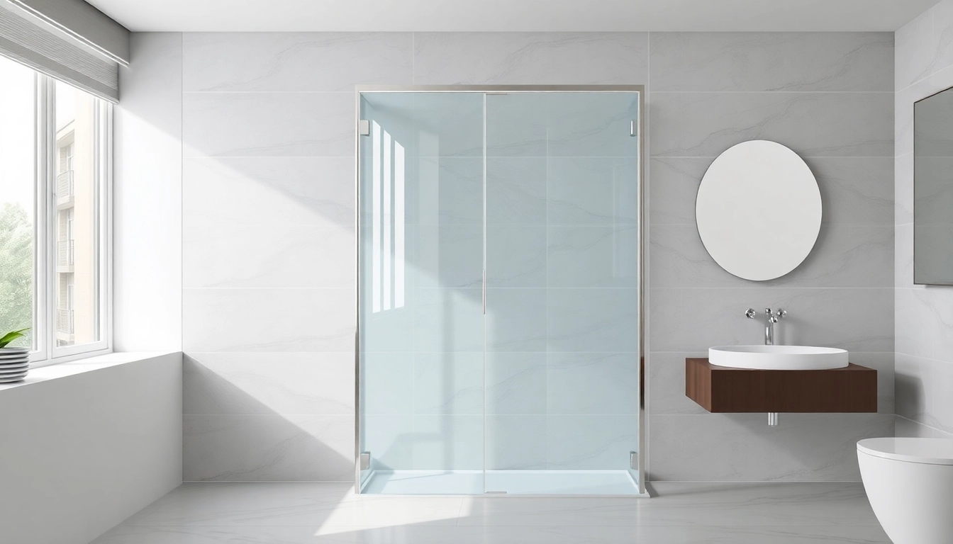 Showcasing a corner shower screen frameless in a modern bathroom design, highlighting its sleek features.