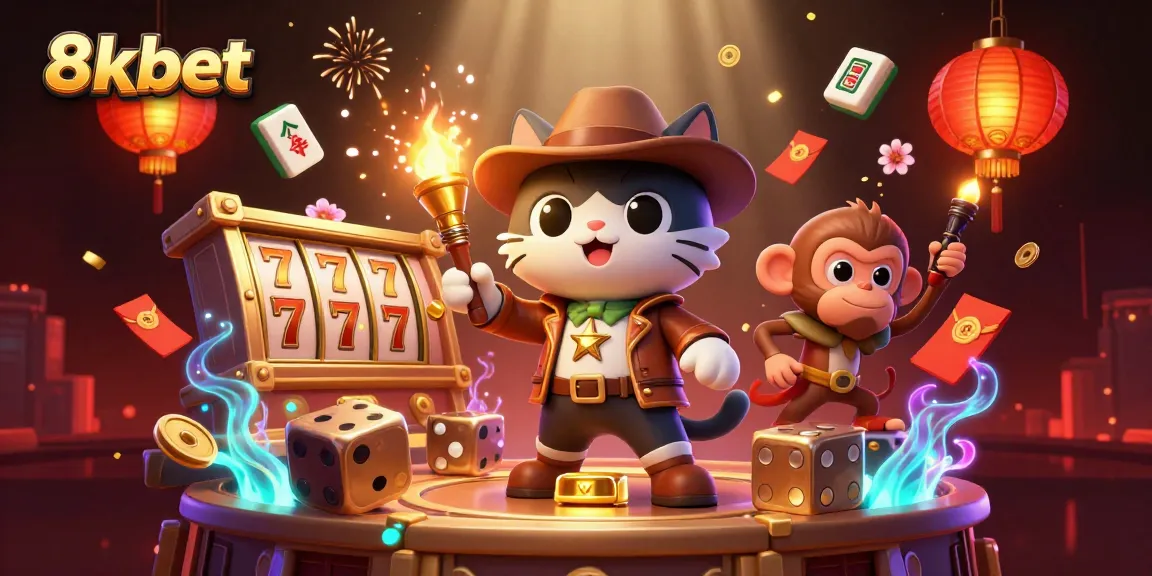 8xbet players discover golden casino artifacts in a 3D temple adventure illustration.