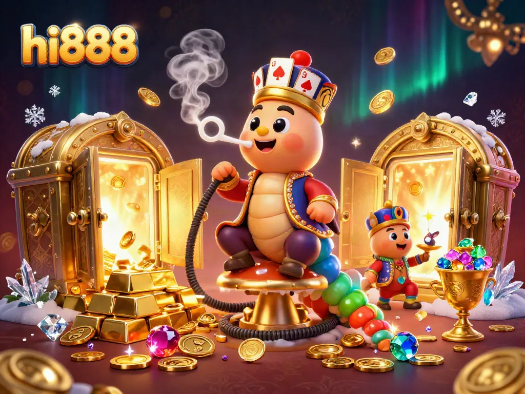 Experience the excitement of hi888 with our vibrant casino-themed illustration showcasing a unique gaming atmosphere.