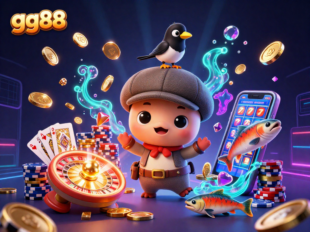 Experience the excitement of gg88 with vibrant casino characters and dynamic game elements.