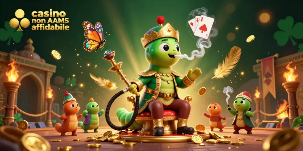 Gioca nei migliori casinò non AAMS affidabili con simboli di gioco e dettagli vivaci