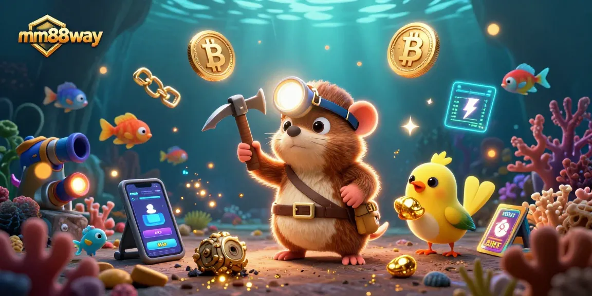 Shoot fish and win with mm88way in an enchanting underwater treasure scene!