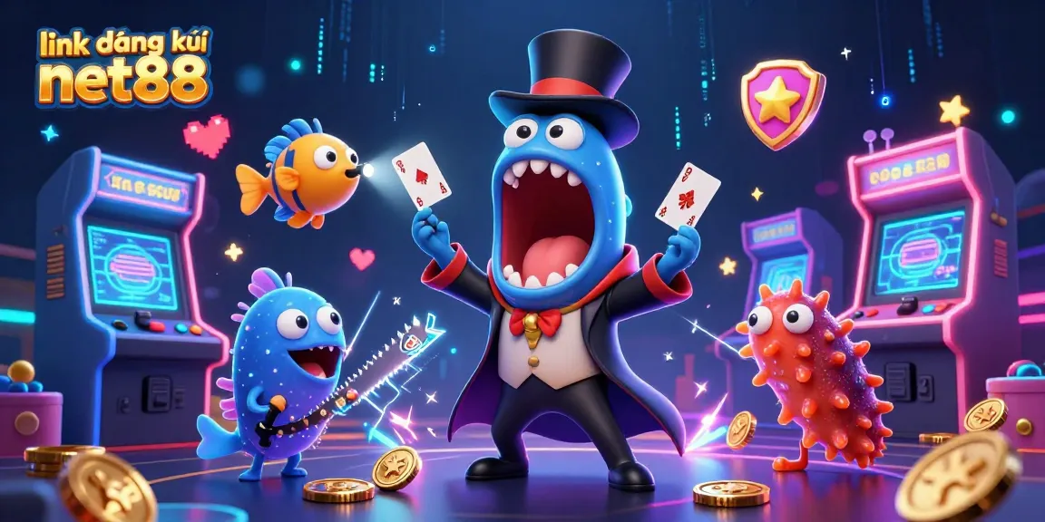 Engage with the link đăng ký net88 for vibrant casino animations featuring an eel magician and gaming action.
