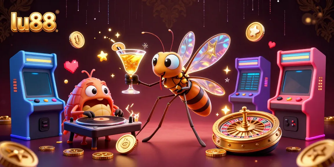 Experience gaming with lu88's vibrant casino mascot and dynamic game elements.