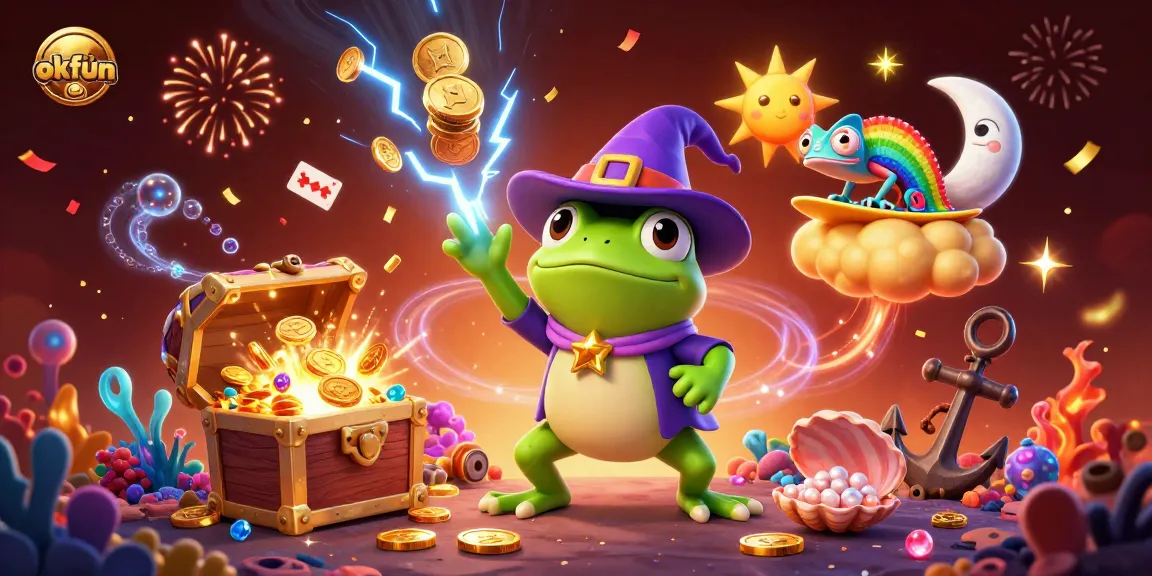 Experience the excitement of okfun as the magical storm reveals treasures in this engaging casino scene.