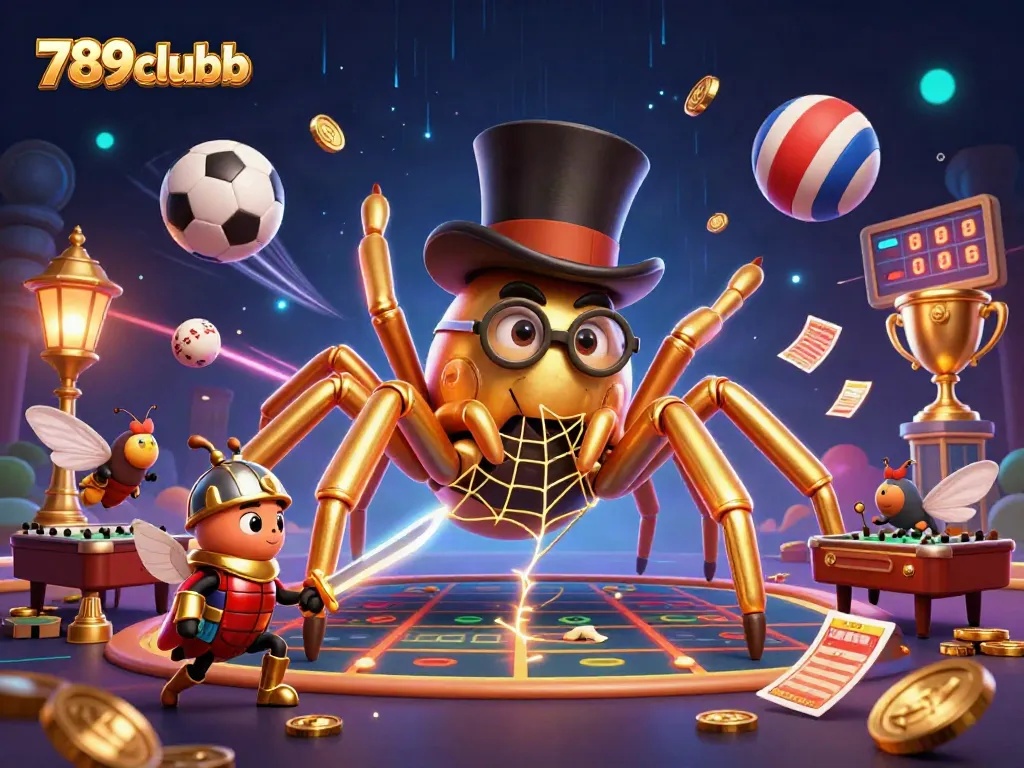 Engage in thrilling gameplay at 789clubb with vibrant casino elements in a captivating scene.