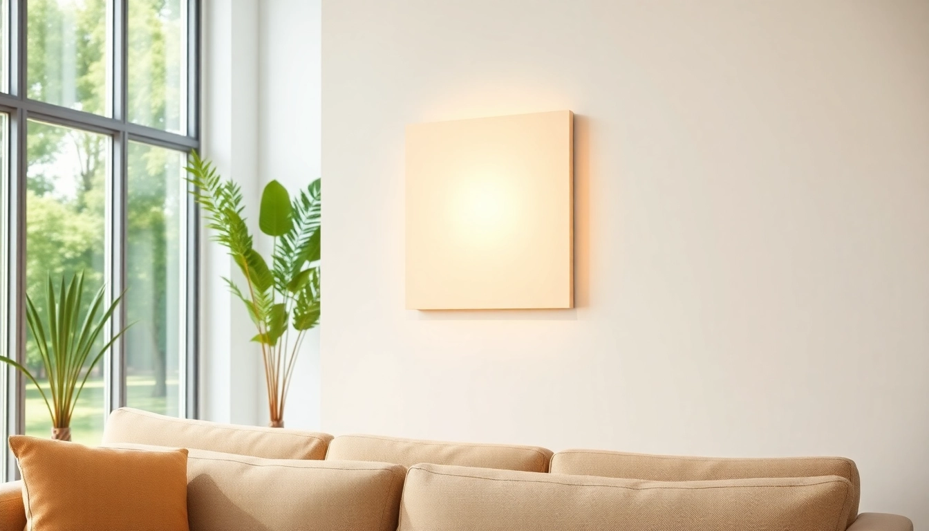 Illuminating a cozy living space, this square light fixture enhances the modern décor.