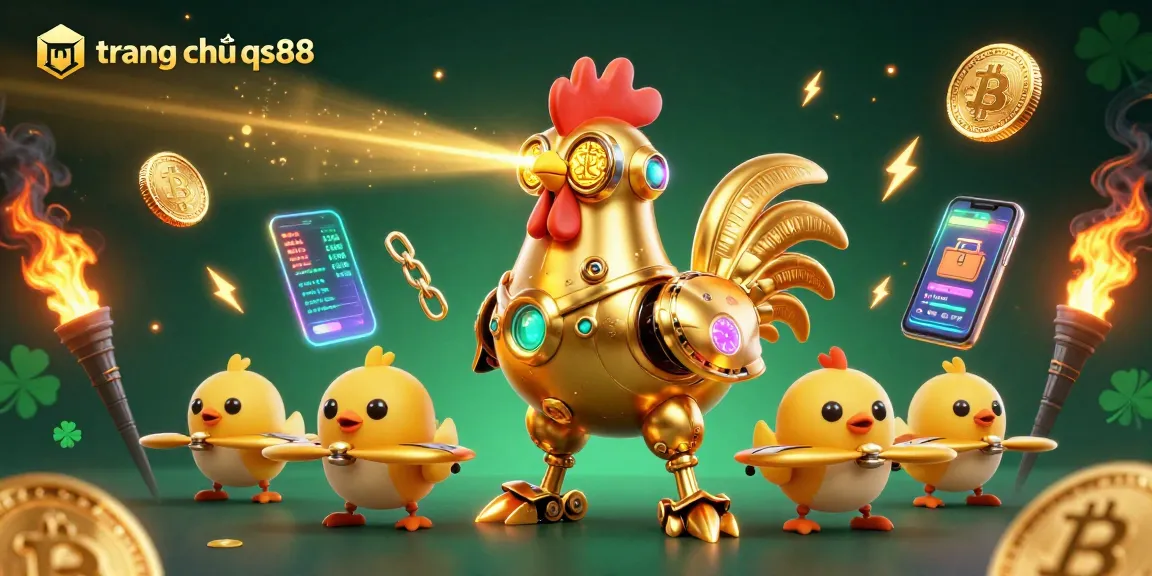 Engage in action-packed fun at trang chủ qs88 with vibrant casino elements and futuristic characters.