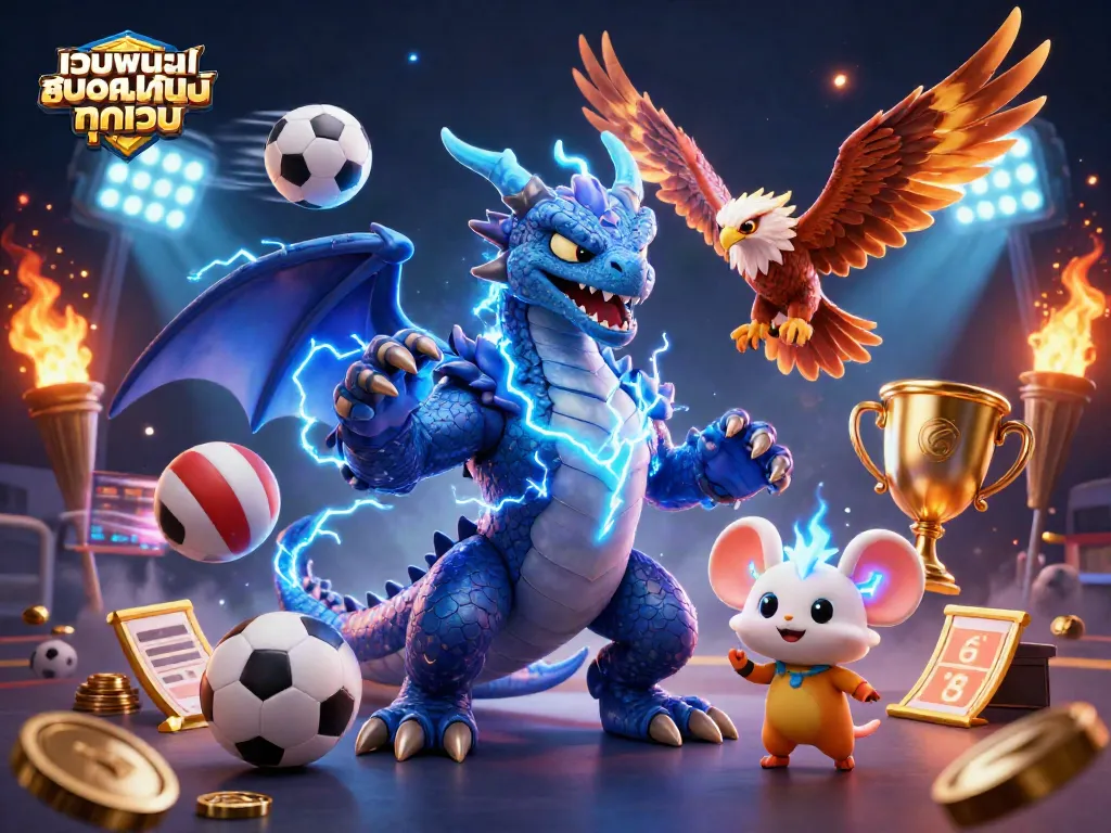 สร้างบรรยากาศของเกมใน เว็บพนันออนไลน์ ทุกเว็บ ด้วยมังกรและนกฮาว์กสวยงาม