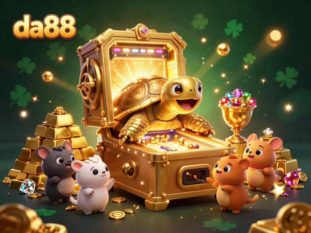 Play exciting slot games at da88 with golden treasures and animated fun