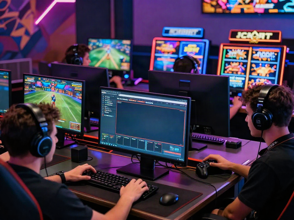 Engaged players enjoying sv88 online gaming experience with vibrant visuals and modern technology
