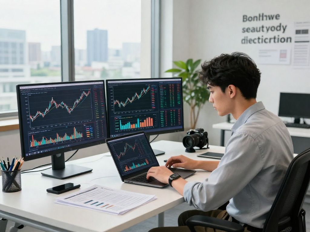 debet insights analysis in a modern finance workspace with charts and graphs