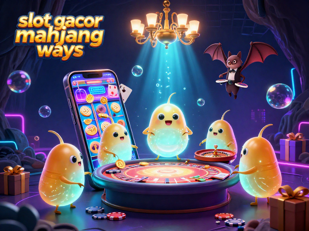 Engaging gameplay in slot gacor mahjong ways with stunning graphics and lively casino ambiance as glowworms brighten the scene.