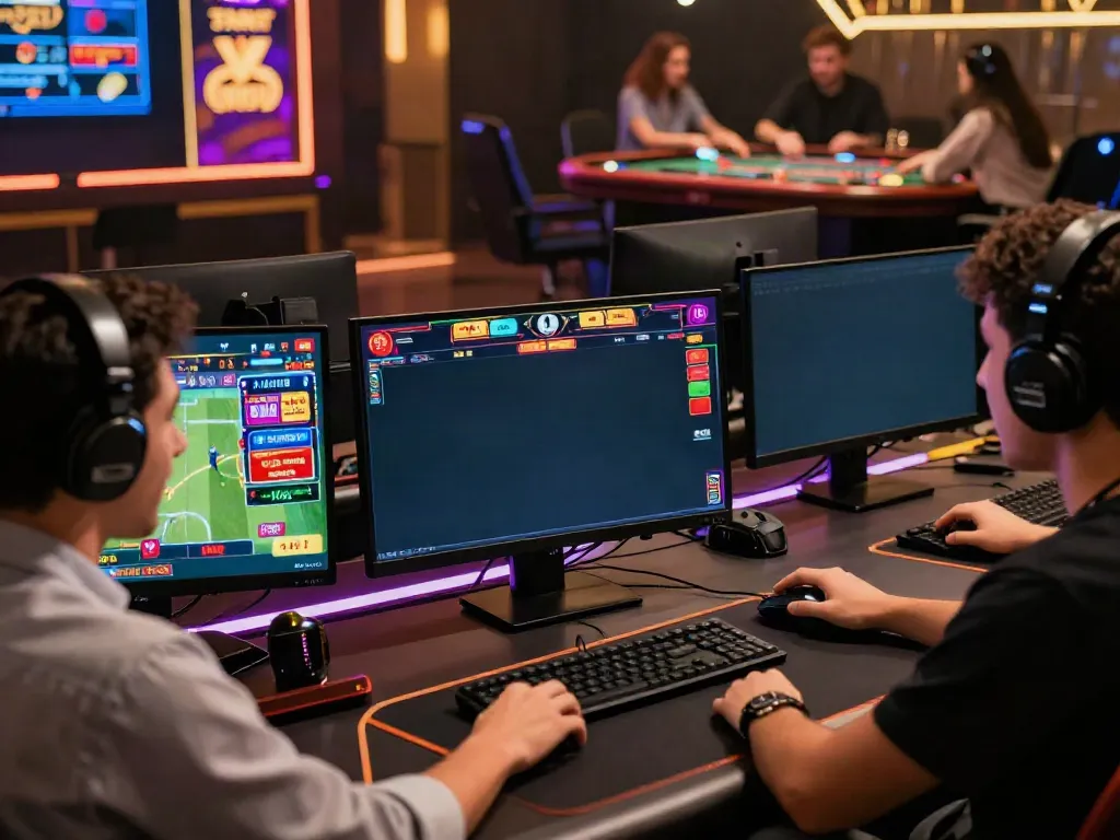 Exciting live betting scene at https://fabet.com.mx/ with a player engaged in online sports gambling.