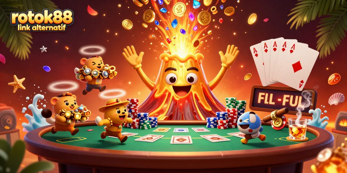 Play and win with rokok88 link alternatif while enjoying epic casino excitement in a vibrant 3D scene.