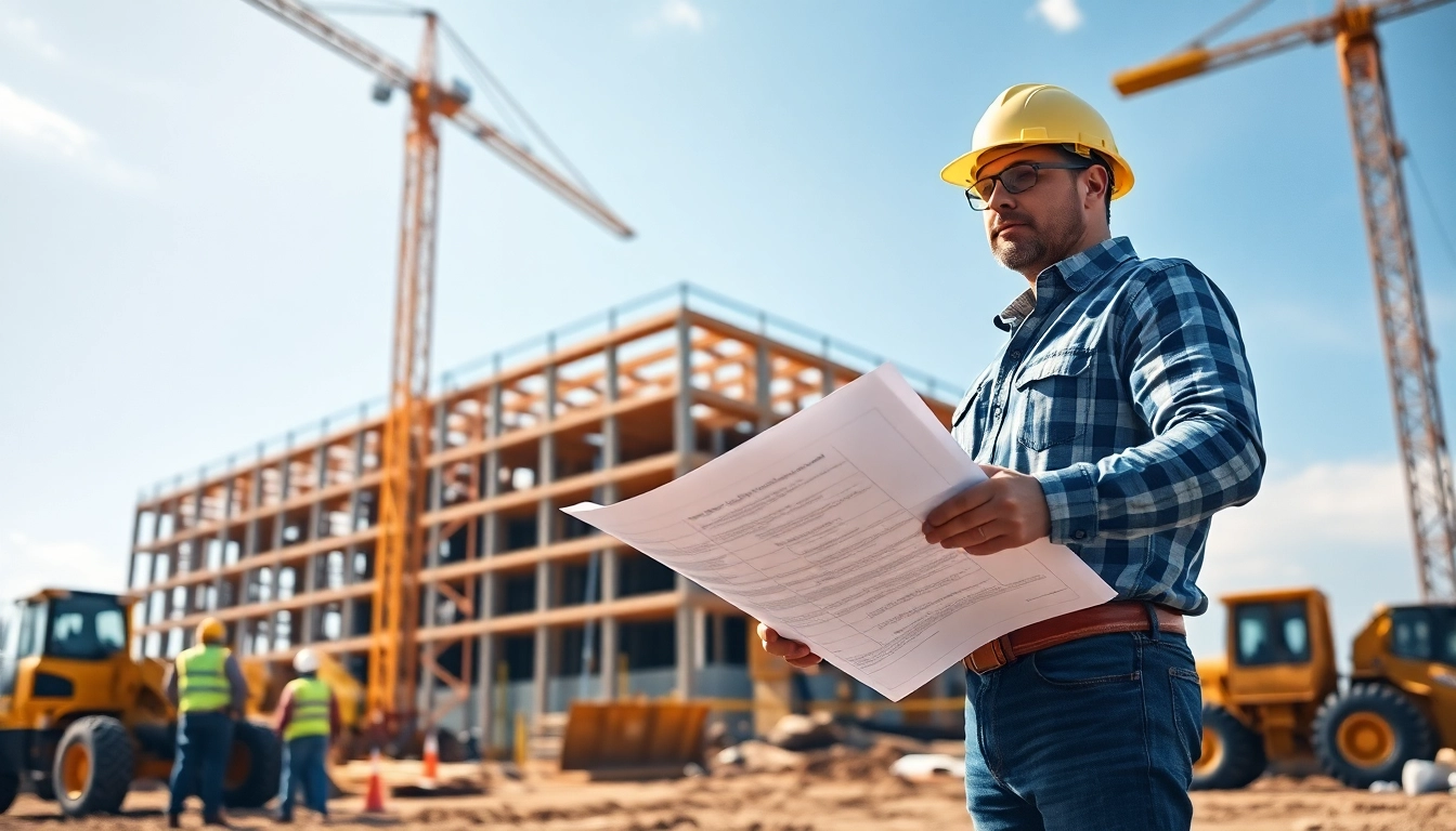 New Jersey General Contractor supervises a construction site with workers and equipment actively collaborating.