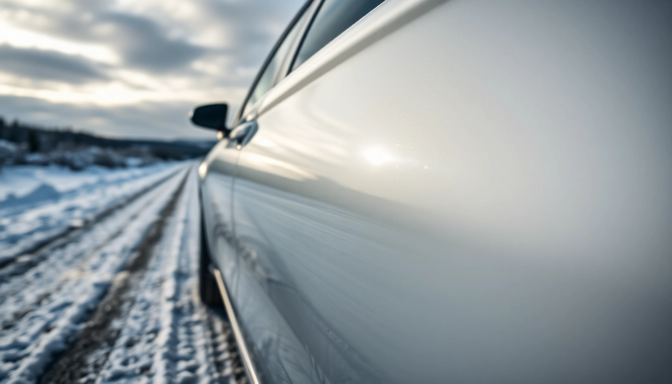 PPF winter road salt protection demonstrates durable vehicle shielding against harsh winter elements.