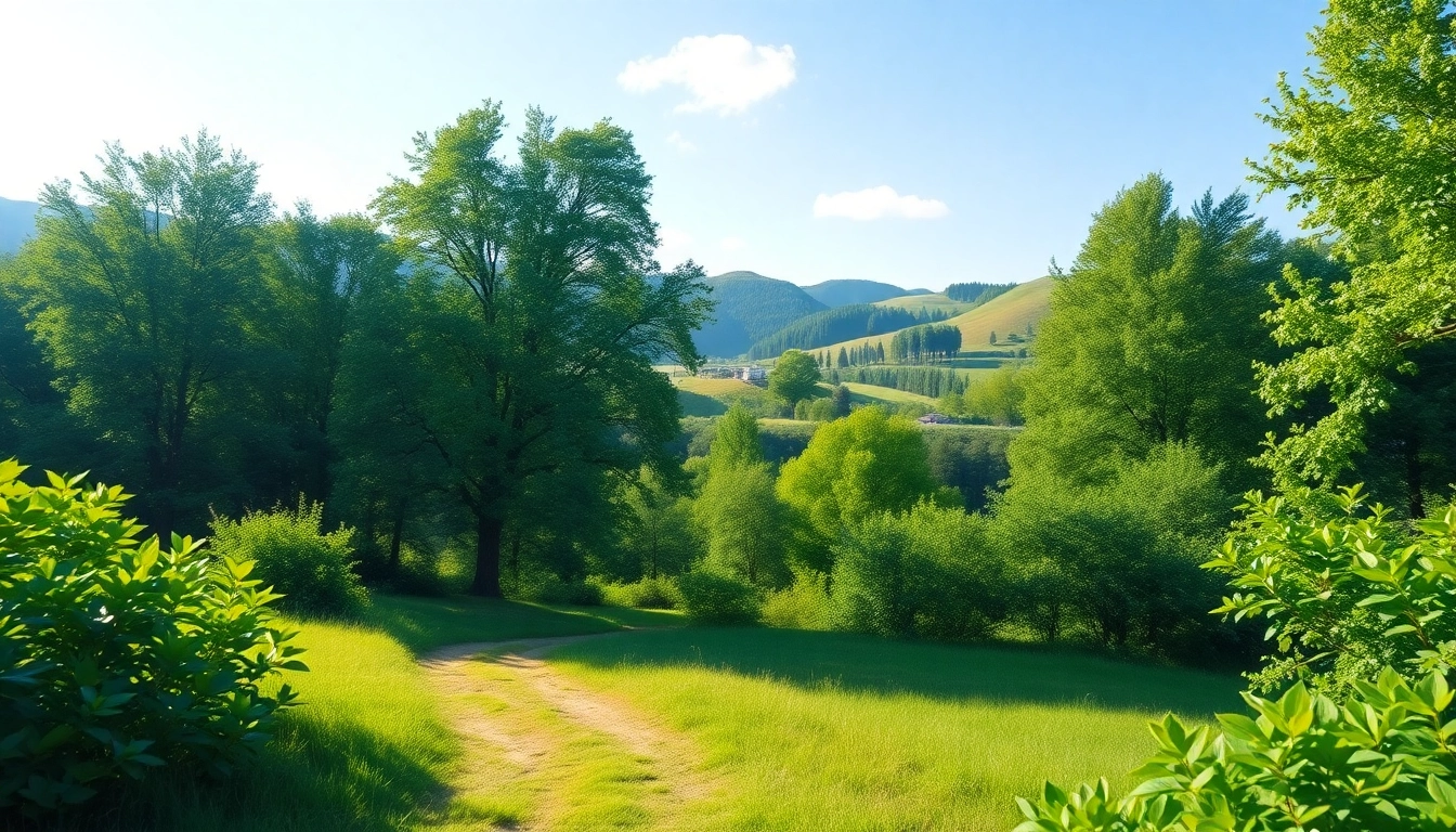 Embracing nature's calm, a peaceful forest path alleviating stress and anxiety.