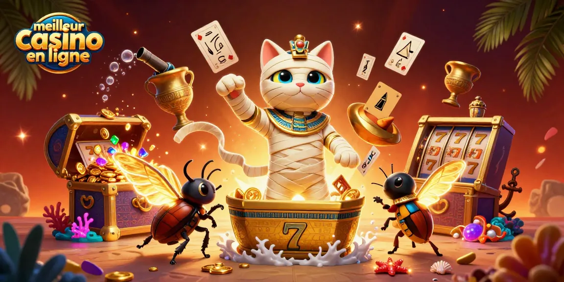 Découvrez le meilleur casino en ligne avec un chat momie égyptien et des éléments de jeu captivants