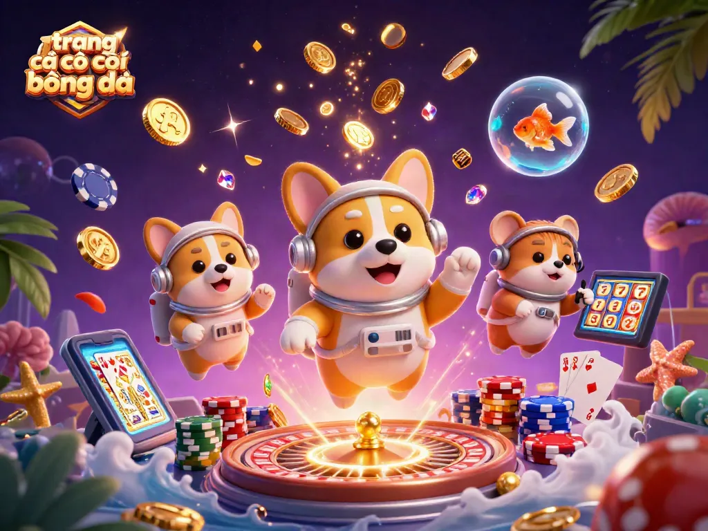 Hệ thống cá cược bóng đá trực tuyến với các nhân vật vui nhộn, khuyến khích tham gia trò chơi.
