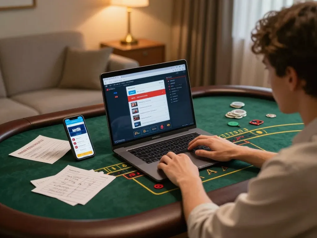 Experience thrilling online gameplay with Net88 while betting responsibly in a cozy home setup