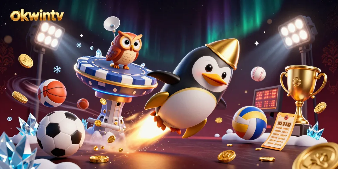 Experience thrilling bets with okwintv's penguin leading to an exciting casino adventure!
