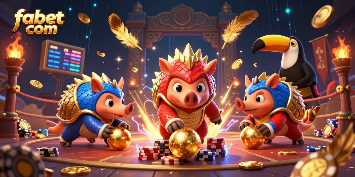 Experience thrilling competition in this vibrant scene of pangolins, ideal for fabet com players.