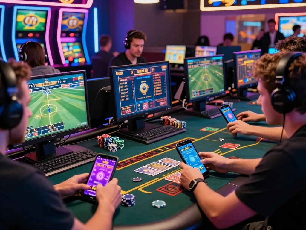 VN88 online gambling scene showcasing enthusiastic players engaging with sports betting and casino games.