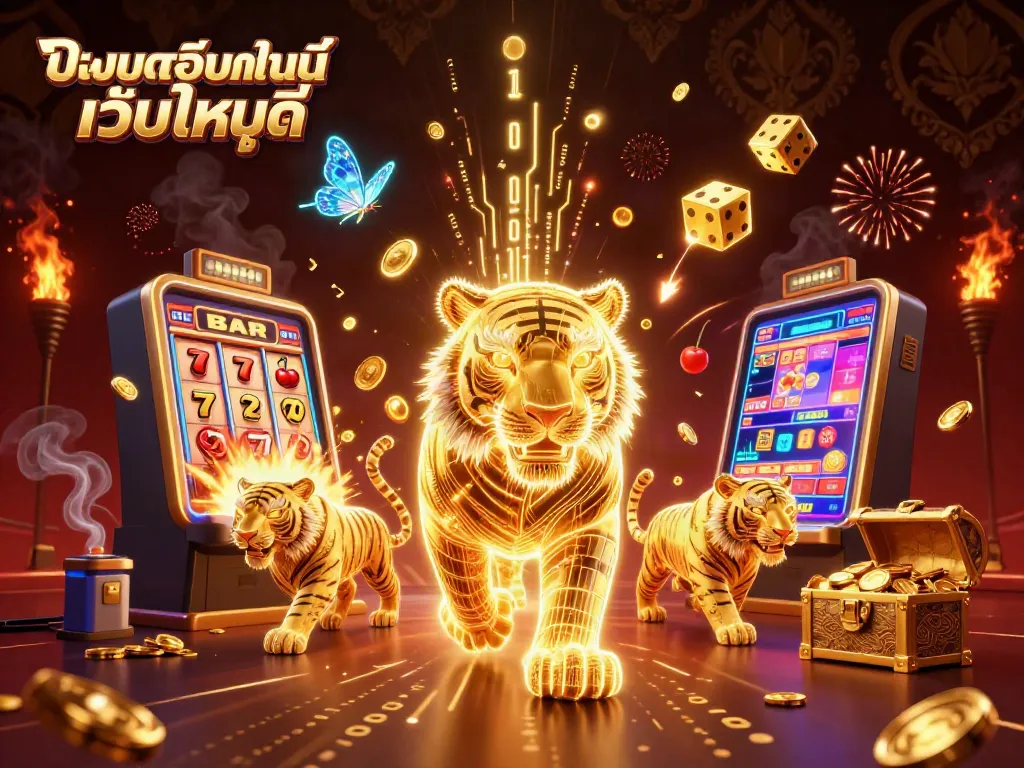 กำลังค้นหาเว็บแทงบอลออนไลน์ เว็บไหนดี ที่ดีที่สุดในไทยกับการ์ตูนเสือทองคำส่องแสง