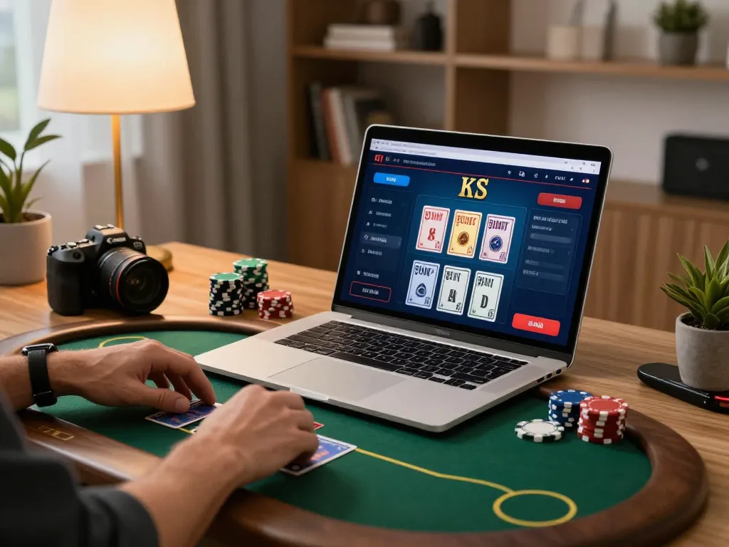 Engaging online poker gameplay on laptop, featuring 789 strategy insights