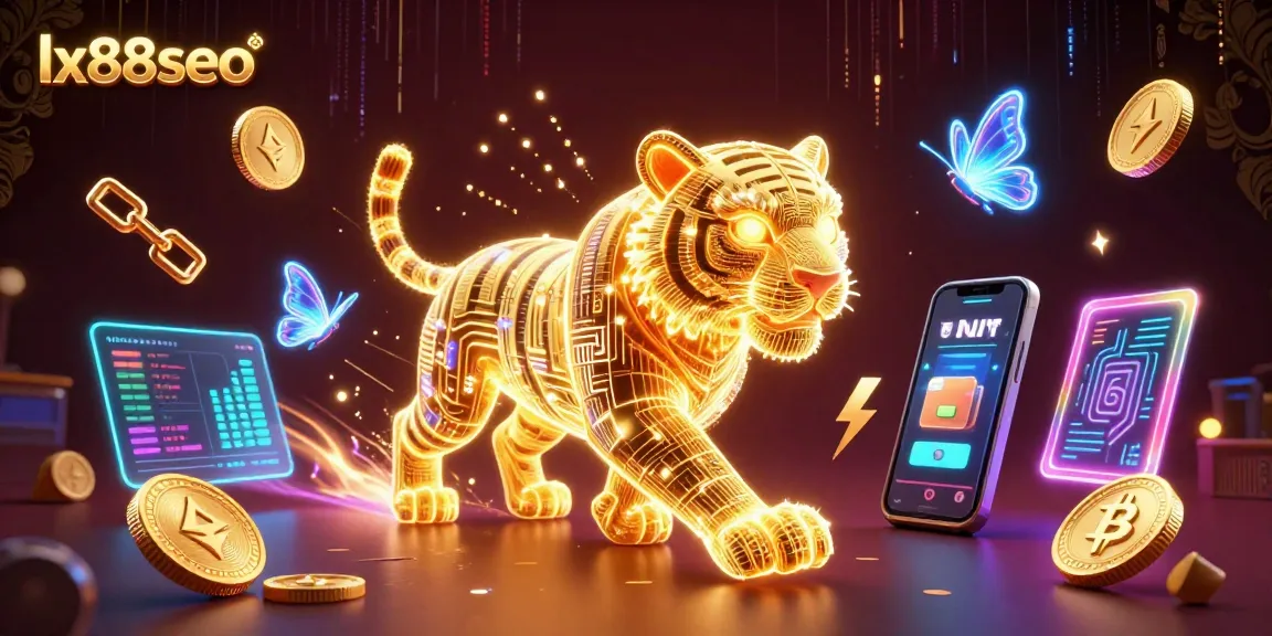 Experience the thrill of lx88seo with vibrant gaming elements in a dynamic digital casino scene.